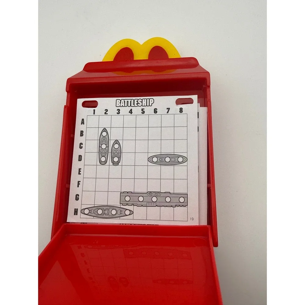 McDonalds Happy Meal Toy Battleship Hasbro Gaming 2018 Red Travel Game Case